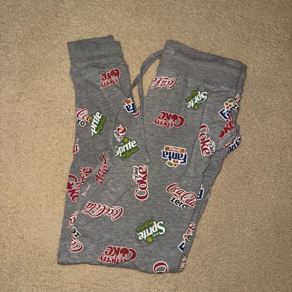 Gray Coca Cola Joggers